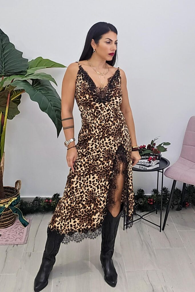 FEME LEOPARD DRESS
